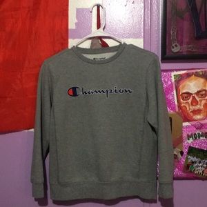 Champion gray sweatshirt